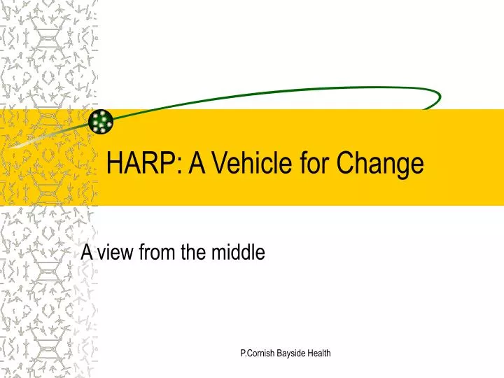 harp a vehicle for change