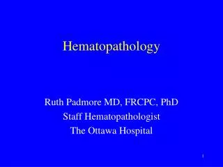 hematopathology