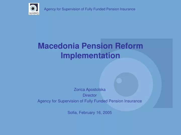 macedonia pension reform implementation