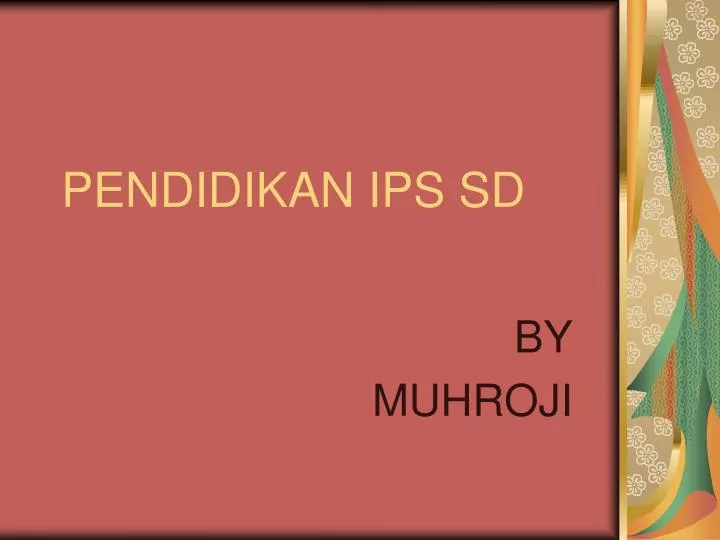 pendidikan ips sd