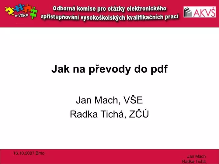 jak na p evody do pdf