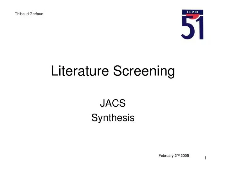 literature screening