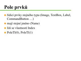 pole prvk