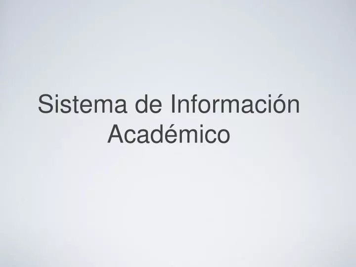 sistema de informaci n acad mico