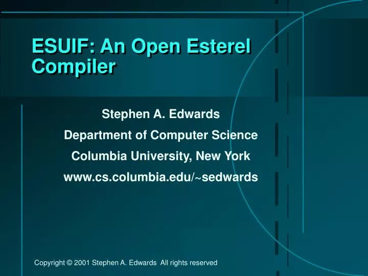 esuif an open esterel compiler
