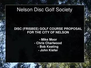 Nelson Disc Golf Society