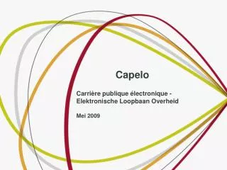 capelo carri re publique lectronique elektronische loopbaan overheid mei 2009