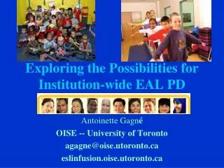 Exploring the Possibilities for Institution-wide EAL PD