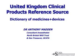United Kingdom Clinical Products Reference Source