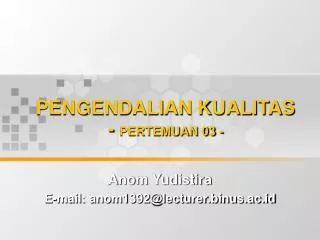 pengendalian kualitas pertemuan 03