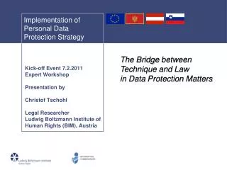 Implementation of Personal Data Protection Strategy