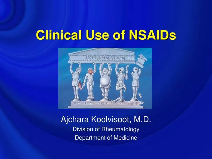 clinical use of nsaids