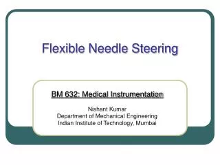 Flexible Needle Steering