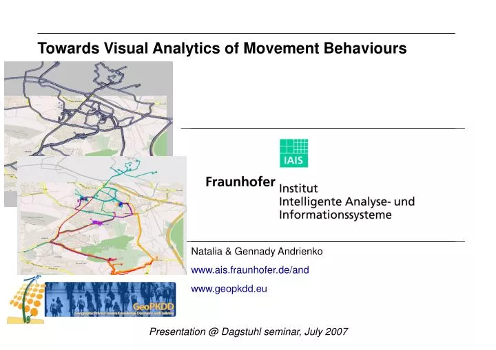 towards visual analytics of movement behaviours
