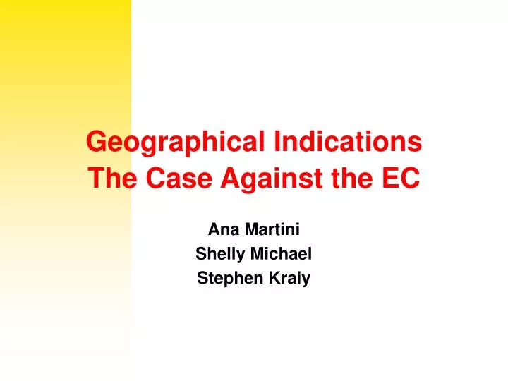 geographical indications the case against the ec