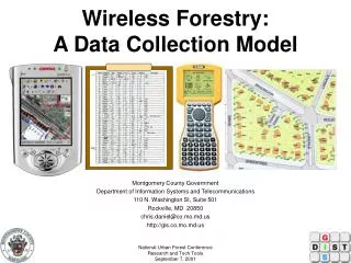 Wireless Forestry: A Data Collection Model