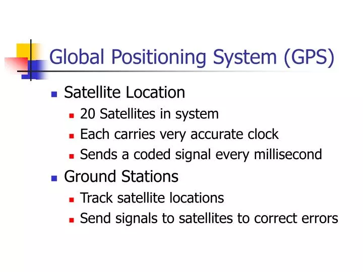 global positioning system gps