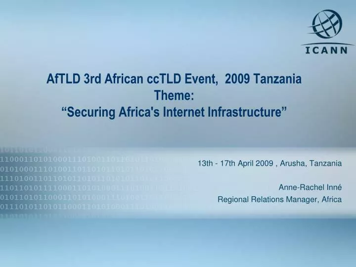 aftld 3rd african cctld event 2009 tanzania theme securing africa s internet infrastructure