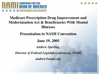 Medicare Prescription Drug Improvement and Modernization Act &amp; Beneficiaries With Mental Illnesses