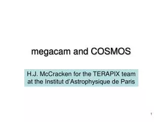 megacam and COSMOS