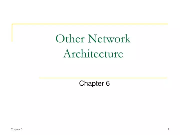other network architecture