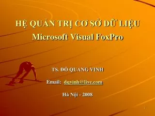h qu n tr c s d li u microsoft visual foxpro