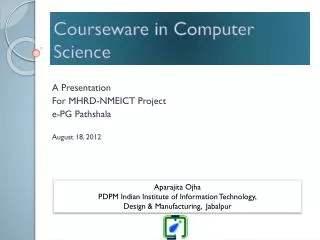 Courseware in Computer Science