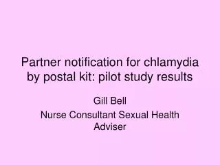 Partner notification for chlamydia by postal kit: pilot study results