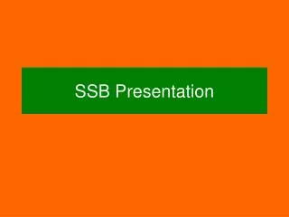 SSB Presentation
