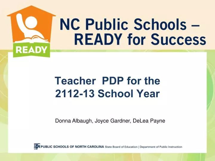 teacher pdp for the 2112 13 school year