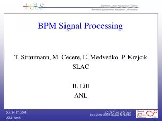 BPM Signal Processing