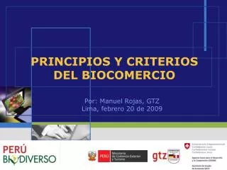 principios y criterios del biocomercio