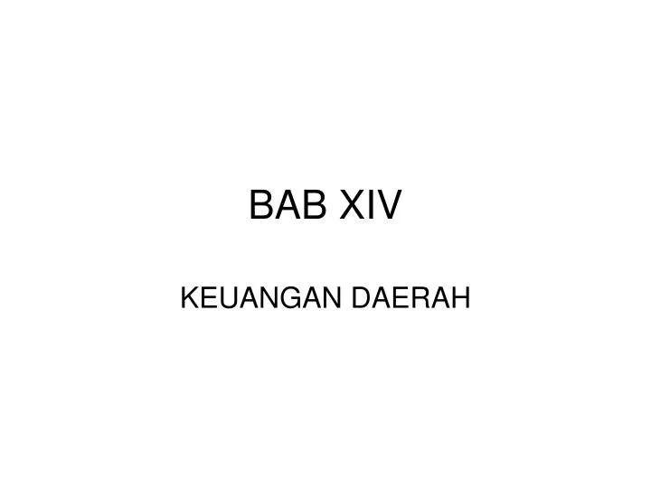 bab xiv