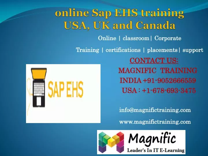 online sap ehs training usa uk and canada