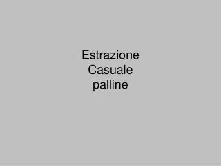 estrazione casuale palline