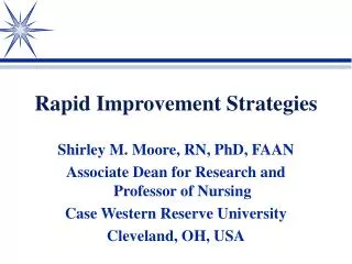 Rapid Improvement Strategies