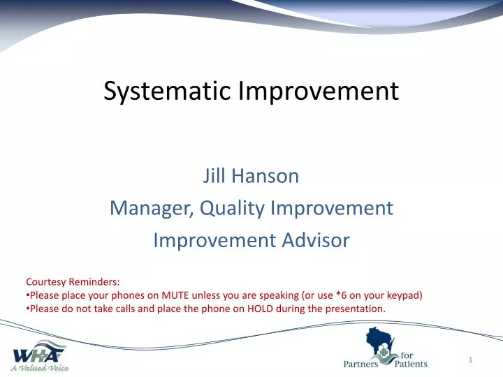 systematic improvement