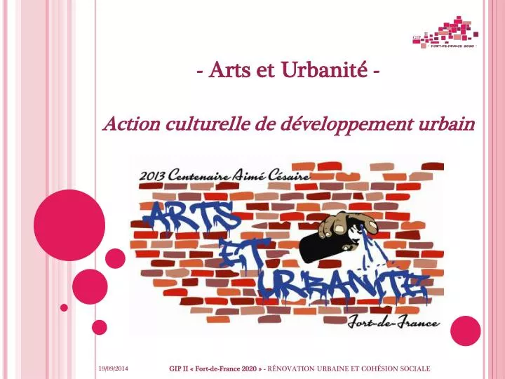 arts et urbanit action culturelle de d veloppement urbain