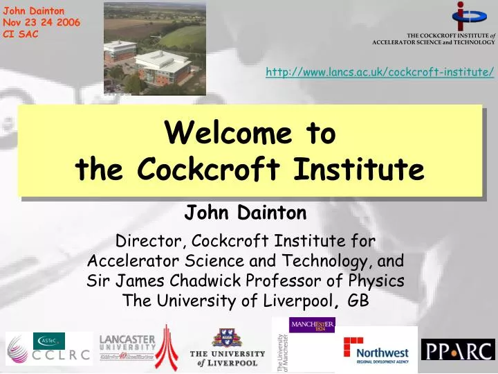 welcome to the cockcroft institute