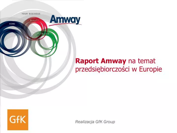 raport amway na temat przedsi biorczo ci w europie