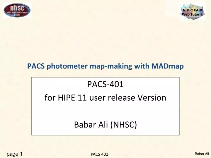 pacs photometer map making with madmap