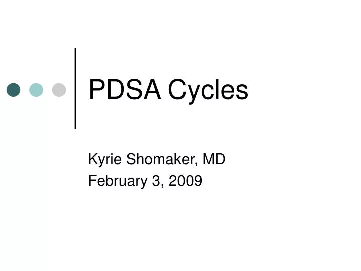 pdsa cycles