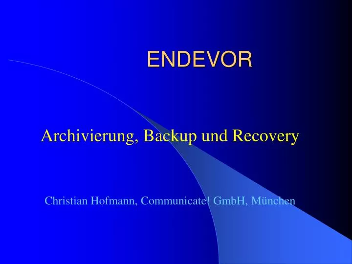 endevor