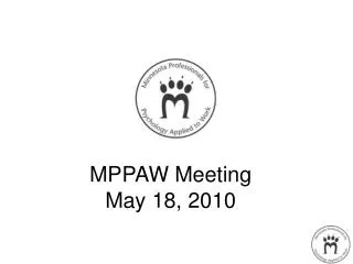 MPPAW Meeting May 18, 2010