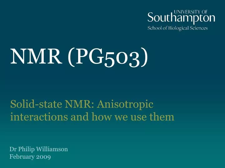 nmr pg503