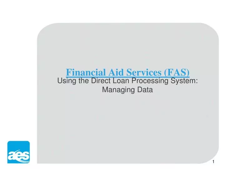 financial aid services fas