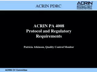 ACRIN PDRC