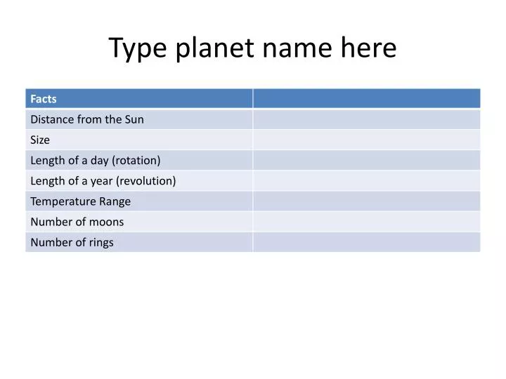 type planet name here