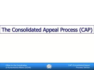 The Consolidated Appeal Process (CAP)