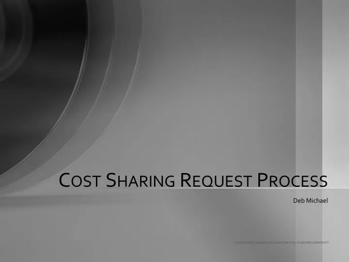 cost sharing request process